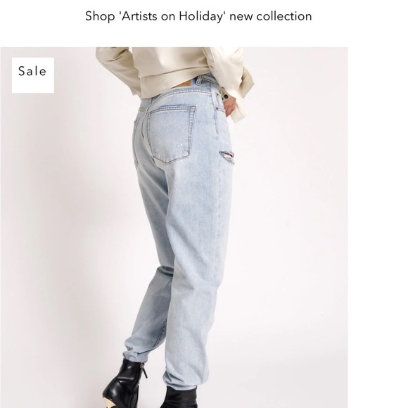 NWT One Teaspoon Light Wash High Rise Jeans Size 30 - Picture 5 of 16